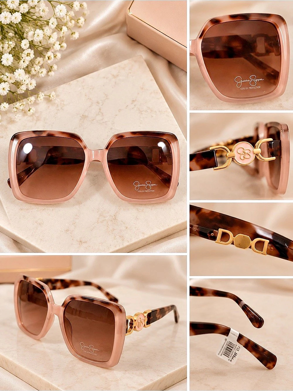 Jessica Simpson Oversized Square Sunglasses